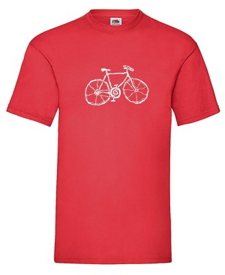 FRUIT OF THE LOOM T-shirt με στάμπα K4915  ΚΟΚΚΙΝΟ